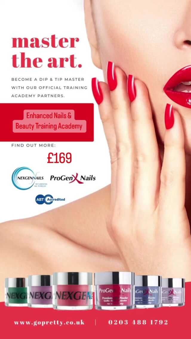 Beauty training academy in South Wootton ,Kings Lynn.
NEXGEN  NAIL COURSE - learn how to do your own or Clients nails, a hobby or new career, this course is all you need. Qualified in just 1 day , with this ABT accredited Course. Message me for more #nexgen_nails #nexgennails #progenx_nails #acrylicdip #kingslynn #beautytraining #beautyeducation #nailtrainer #gopretty